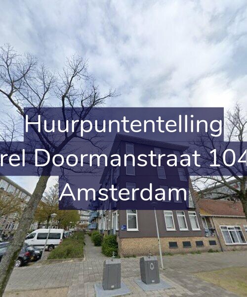 Foto gevel Huurpuntentelling voor Karel Doormanstraat 104-3, Amsterdam