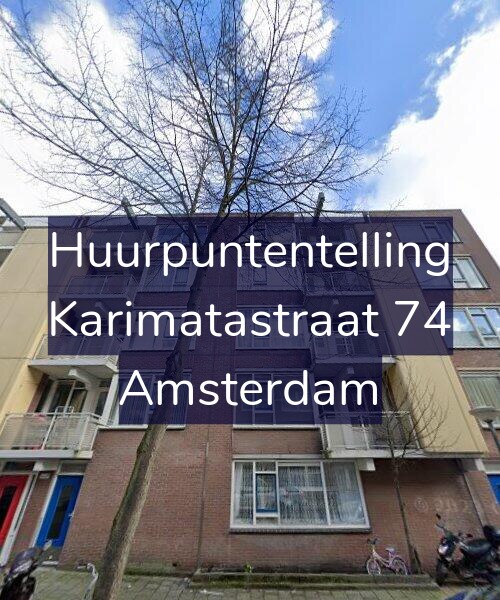 Foto gevel Huurpuntentelling voor Karimatastraat 74, Amsterdam