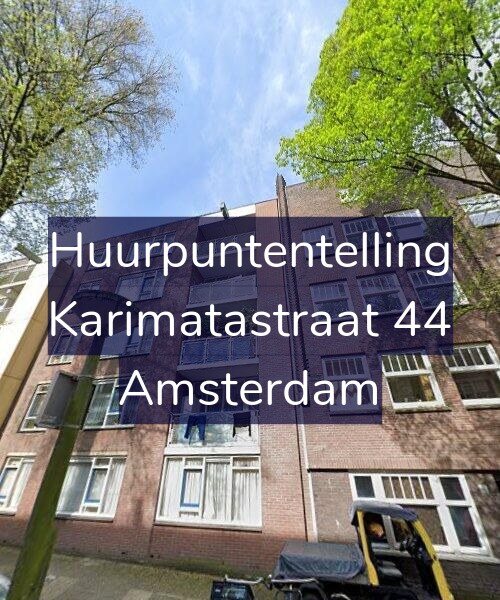 Foto gevel Huurpuntentelling voor Karimatastraat 44, Amsterdam