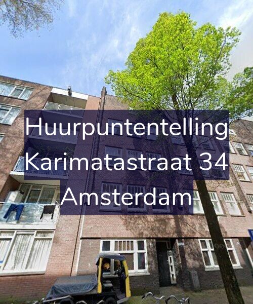 Foto gevel Huurpuntentelling voor Karimatastraat 34, Amsterdam