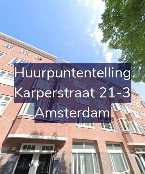 Foto gevel Huurpuntentelling voor Karperstraat 21-3, Amsterdam