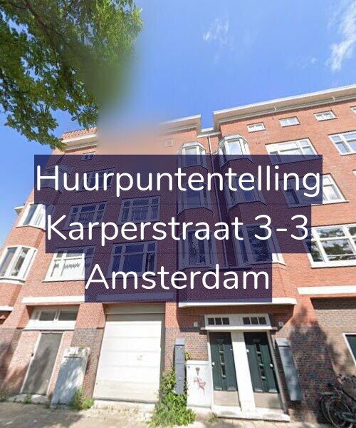 Foto gevel Huurpuntentelling voor Karperstraat 3-3, Amsterdam