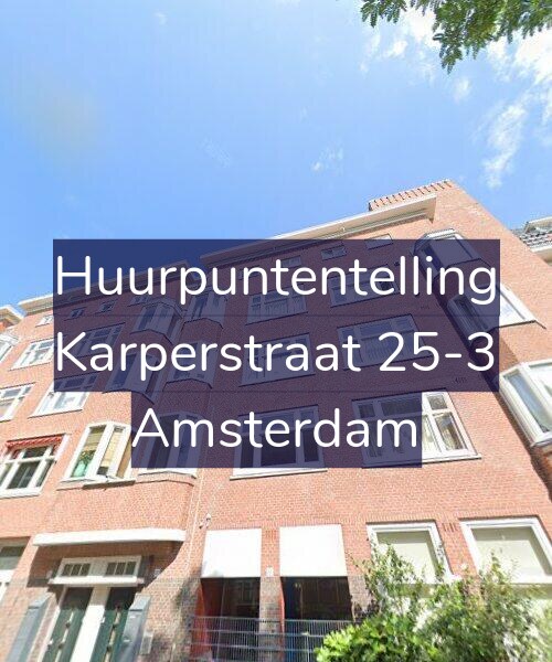 Foto gevel Huurpuntentelling voor Karperstraat 25-3, Amsterdam
