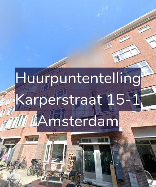 Foto gevel Huurpuntentelling voor Karperstraat 15-1, Amsterdam
