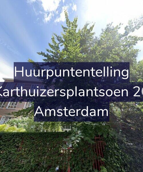 Foto gevel Huurpuntentelling voor Karthuizersplantsoen 20, Amsterdam