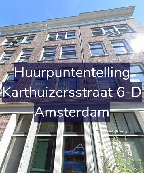 Foto gevel Huurpuntentelling voor Karthuizersstraat 6-D, Amsterdam
