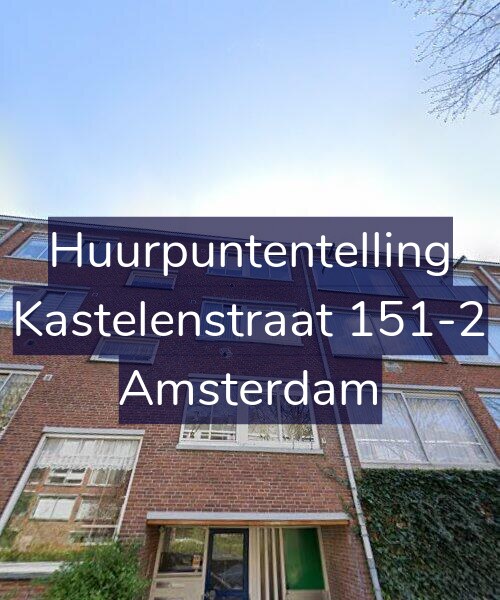 Foto gevel Huurpuntentelling voor Kastelenstraat 151-2, Amsterdam