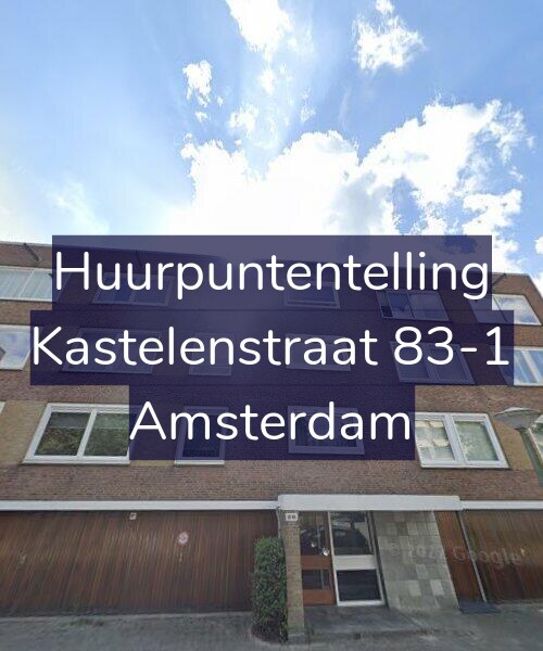 Foto gevel Huurpuntentelling voor Kastelenstraat 83-1, Amsterdam