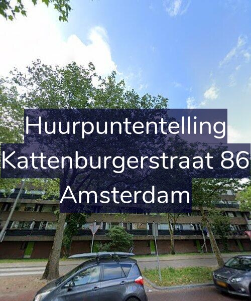 Foto gevel Huurpuntentelling voor Kattenburgerstraat 86, Amsterdam