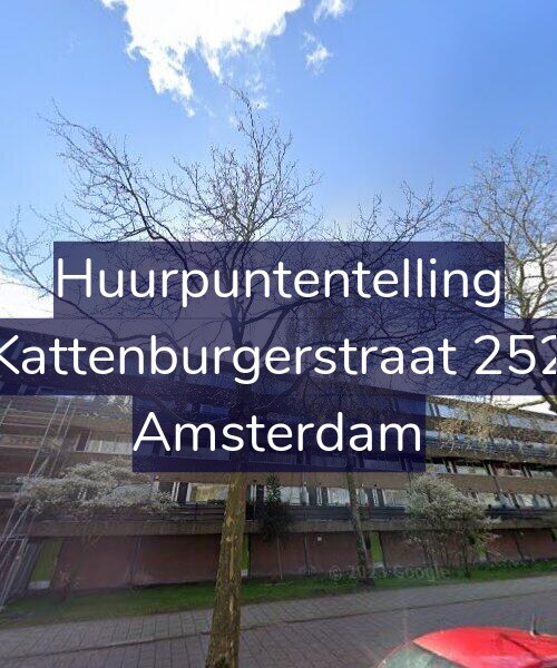 Foto gevel Huurpuntentelling voor Kattenburgerstraat 252, Amsterdam
