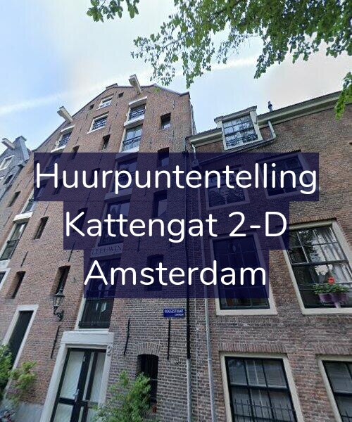 Foto gevel Huurpuntentelling voor Kattengat 2-D, Amsterdam