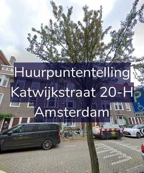 Foto gevel Huurpuntentelling voor Katwijkstraat 20-H, Amsterdam