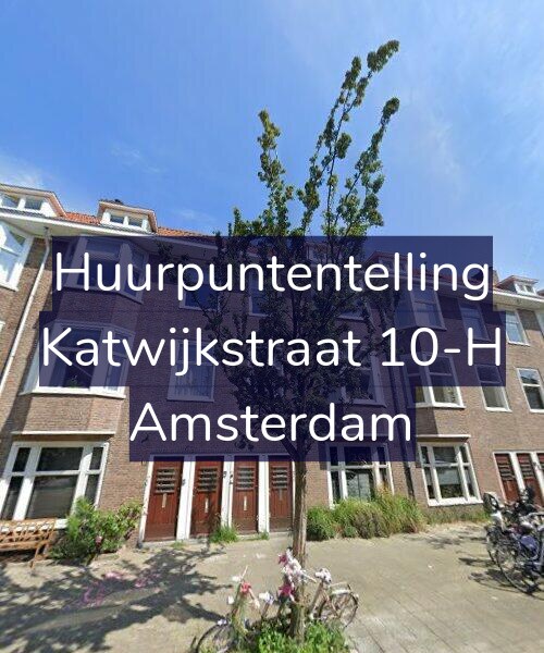Foto gevel Huurpuntentelling voor Katwijkstraat 10-H, Amsterdam