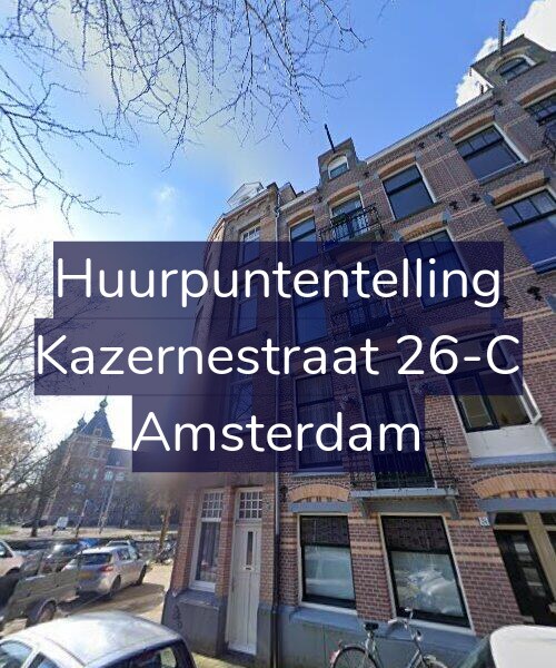 Foto gevel Huurpuntentelling voor Kazernestraat 26-C, Amsterdam