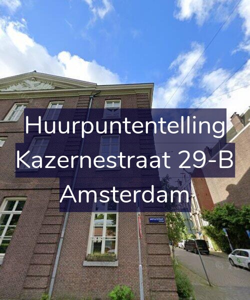 Foto gevel Huurpuntentelling voor Kazernestraat 29-B, Amsterdam