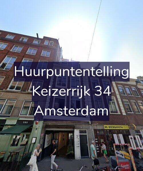 Foto gevel Huurpuntentelling voor Keizerrijk 34, Amsterdam