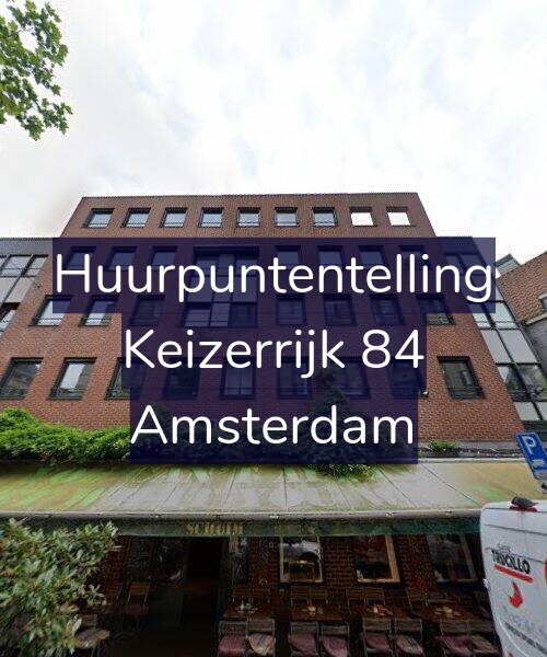 Foto gevel Huurpuntentelling voor Keizerrijk 84, Amsterdam