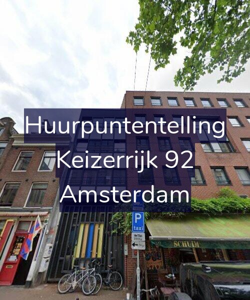 Foto gevel Huurpuntentelling voor Keizerrijk 92, Amsterdam