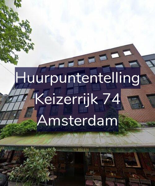 Foto gevel Huurpuntentelling voor Keizerrijk 74, Amsterdam
