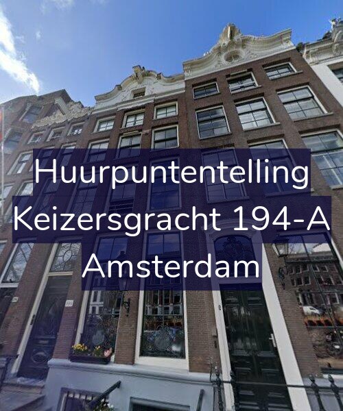 Foto gevel Huurpuntentelling voor Keizersgracht 194-A, Amsterdam