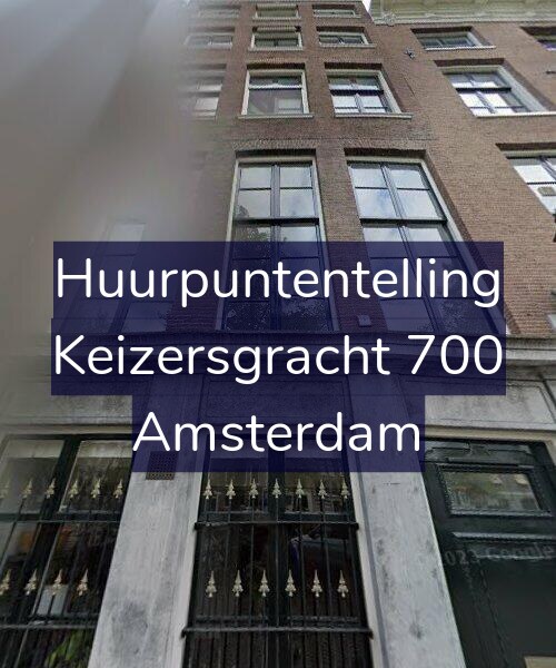 Foto gevel Huurpuntentelling voor Keizersgracht 700, Amsterdam