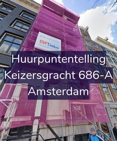 Foto gevel Huurpuntentelling voor Keizersgracht 686-A, Amsterdam
