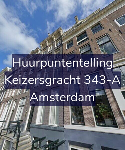 Foto gevel Huurpuntentelling voor Keizersgracht 343-A, Amsterdam
