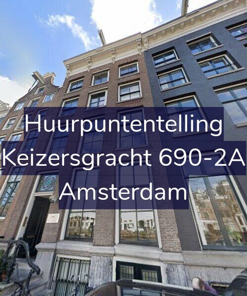 Foto gevel Huurpuntentelling voor Keizersgracht 690-2A, Amsterdam