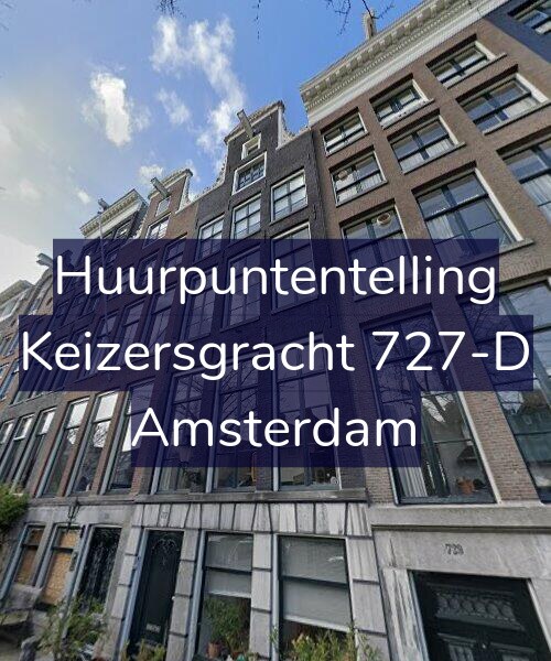 Foto gevel Huurpuntentelling voor Keizersgracht 727-D, Amsterdam