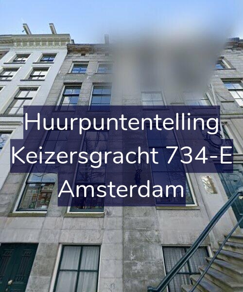Foto gevel Huurpuntentelling voor Keizersgracht 734-E, Amsterdam