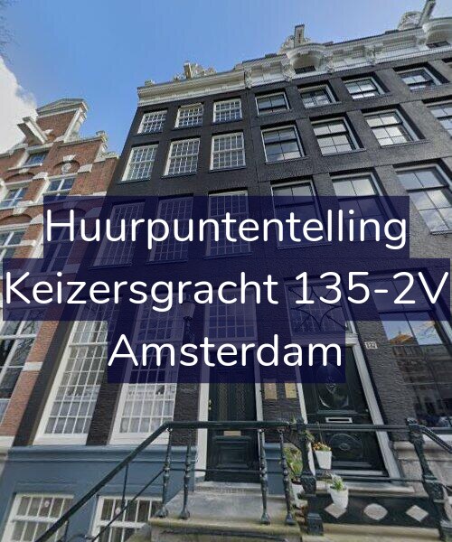 Foto gevel Huurpuntentelling voor Keizersgracht 135-2V, Amsterdam
