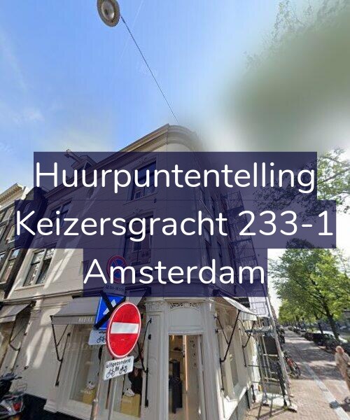 Foto gevel Huurpuntentelling voor Keizersgracht 233-1, Amsterdam