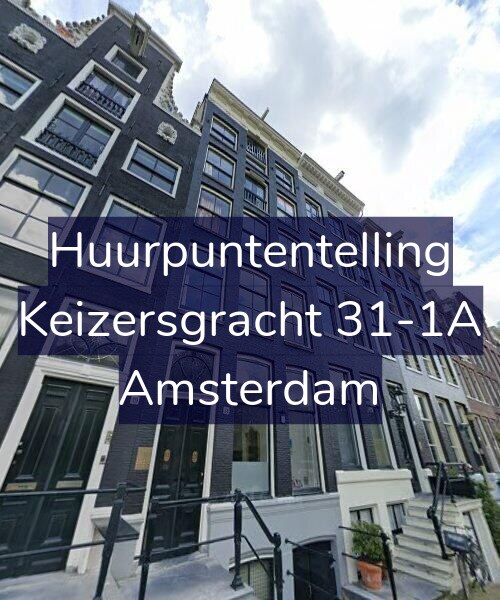 Foto gevel Huurpuntentelling voor Keizersgracht 31-1A, Amsterdam