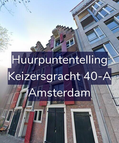 Foto gevel Huurpuntentelling voor Keizersgracht 40-A, Amsterdam