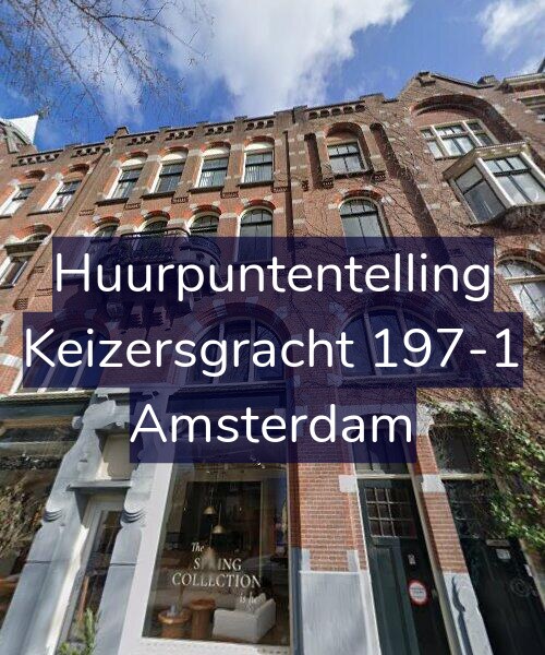Foto gevel Huurpuntentelling voor Keizersgracht 197-1, Amsterdam
