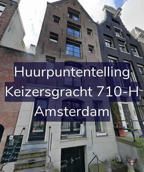 Foto gevel Huurpuntentelling voor Keizersgracht 710-H, Amsterdam