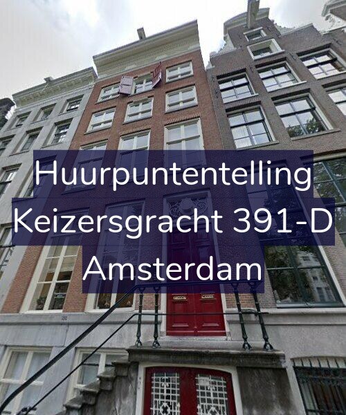 Foto gevel Huurpuntentelling voor Keizersgracht 391-D, Amsterdam