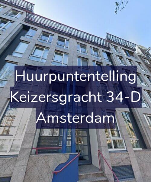 Foto gevel Huurpuntentelling voor Keizersgracht 34-D, Amsterdam