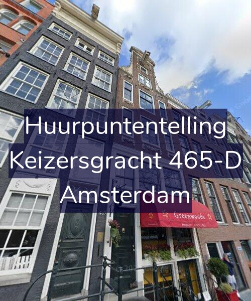 Foto gevel Huurpuntentelling voor Keizersgracht 465-D, Amsterdam