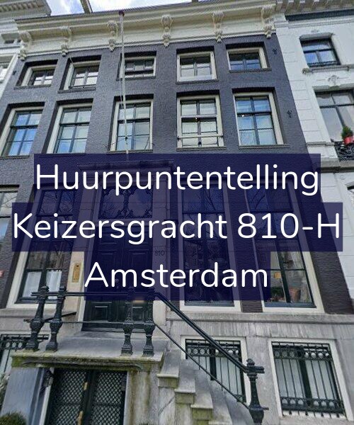 Foto gevel Huurpuntentelling voor Keizersgracht 810-H, Amsterdam
