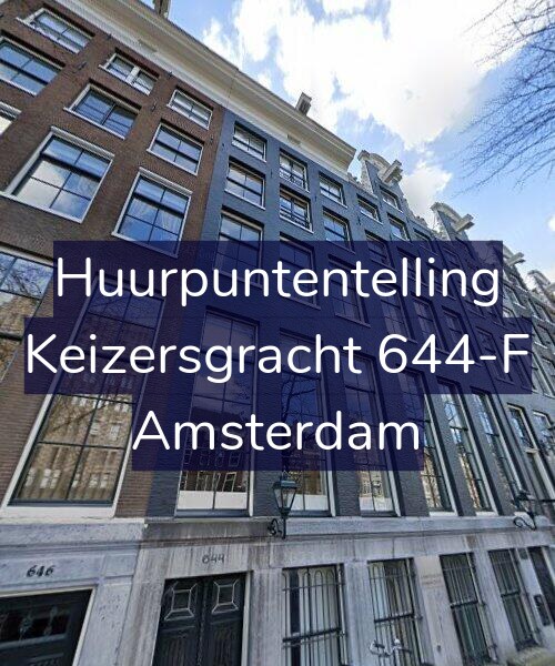 Foto gevel Huurpuntentelling voor Keizersgracht 644-F, Amsterdam
