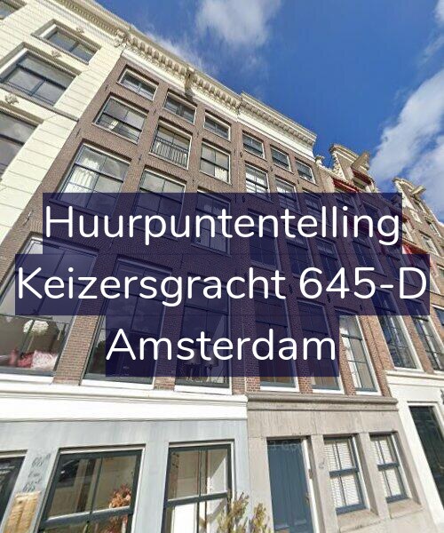 Foto gevel Huurpuntentelling voor Keizersgracht 645-D, Amsterdam