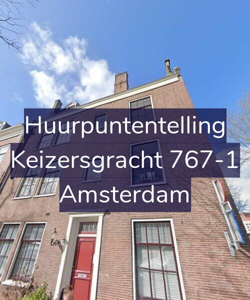 Foto gevel Huurpuntentelling voor Keizersgracht 767-1, Amsterdam