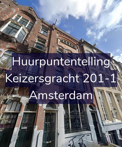 Foto gevel Huurpuntentelling voor Keizersgracht 201-1, Amsterdam