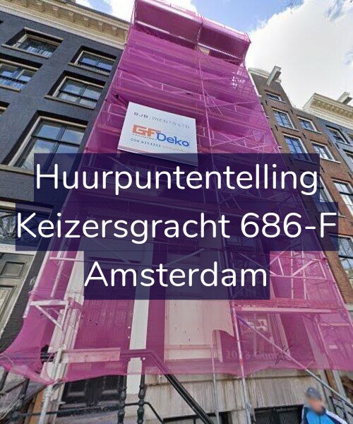 Foto gevel Huurpuntentelling voor Keizersgracht 686-F, Amsterdam