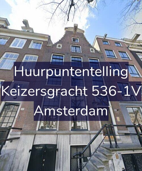 Foto gevel Huurpuntentelling voor Keizersgracht 536-1V, Amsterdam