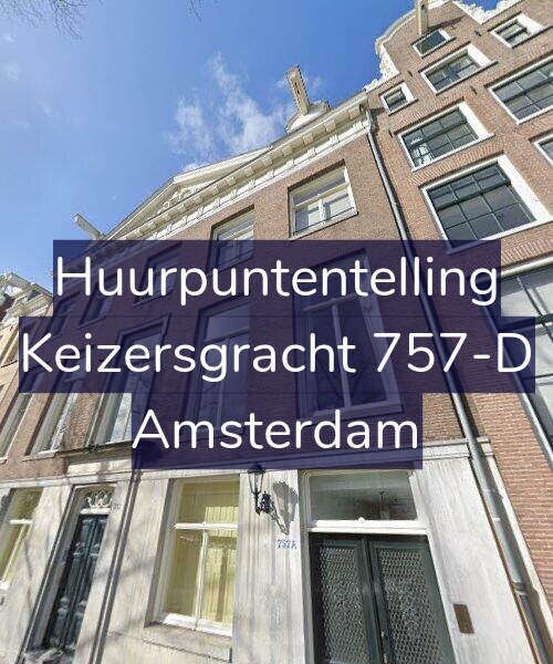 Foto gevel Huurpuntentelling voor Keizersgracht 757-D, Amsterdam
