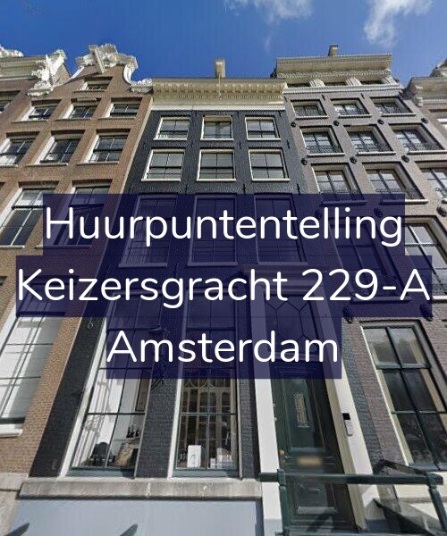 Foto gevel Huurpuntentelling voor Keizersgracht 229-A, Amsterdam