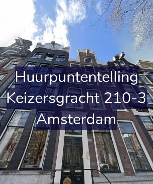 Foto gevel Huurpuntentelling voor Keizersgracht 210-3, Amsterdam