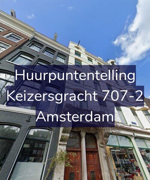 Foto gevel Huurpuntentelling voor Keizersgracht 707-2, Amsterdam